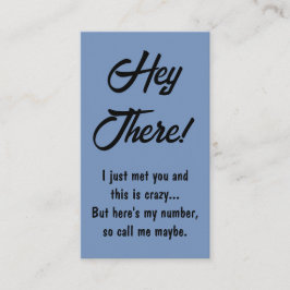 Grappige kerels hier is mijn nummer bel me misschi contactkaartje