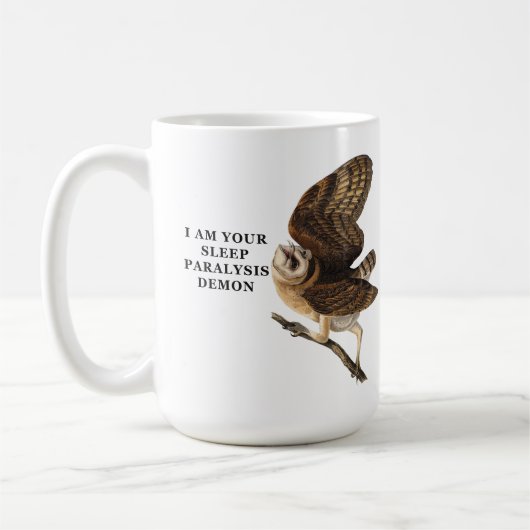 Grappige Kerkuil Shirt Koffiemok (Links)