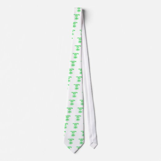 grappige kernenergie stropdas (Voorkant)