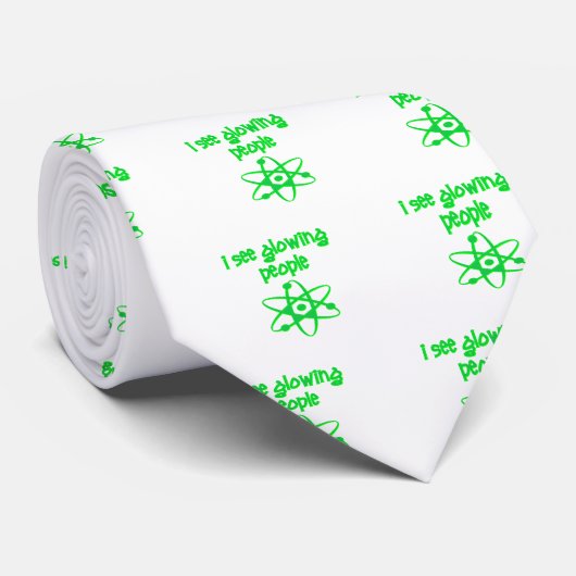 grappige kernenergie stropdas (Opgerold)