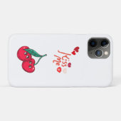 Grappige kersen in de liefde. Case-Mate iPhone case (Achterkant (horizontaal))