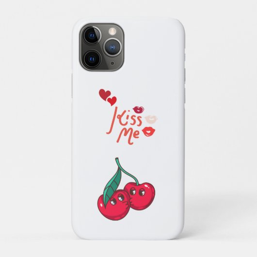 Grappige kersen in de liefde. Case-Mate iPhone case (Achterkant)