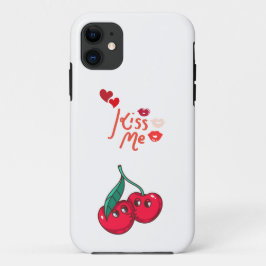 Grappige kersen in de liefde. Case-Mate iPhone case