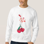 Grappige kersen in de liefde" Laat T-shirt (Voorkant)