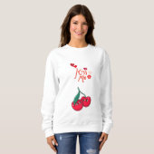 Grappige kersen in de liefde" Laat T-shirt (Voorkant volledig)