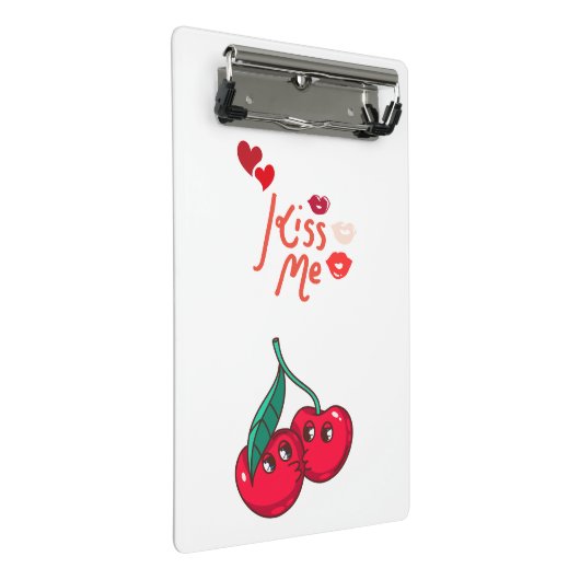 Grappige kersen in de liefde. mini klembord (Schuin)