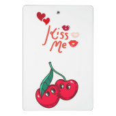 Grappige kersen in de liefde. mini klembord (Achterkant)