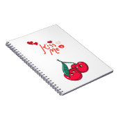 Grappige kersen in de liefde. notitieboek (Rechterzijde)