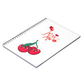 Grappige kersen in de liefde. notitieboek (Linkerzijde)