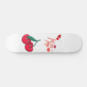 Grappige kersen in de liefde persoonlijk skateboard (Horizontaal)