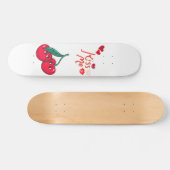 Grappige kersen in de liefde persoonlijk skateboard (Horizontaal)
