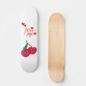 Grappige kersen in de liefde persoonlijk skateboard (Voorkant)