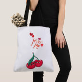 Grappige kersen in de liefde. tote bag (Dichtbij)