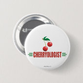 Grappige Kersen Ronde Button 5,7 Cm (Voorkant /achterkant)