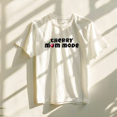 Grappige kersenvibe slogan moederdag t-shirt
