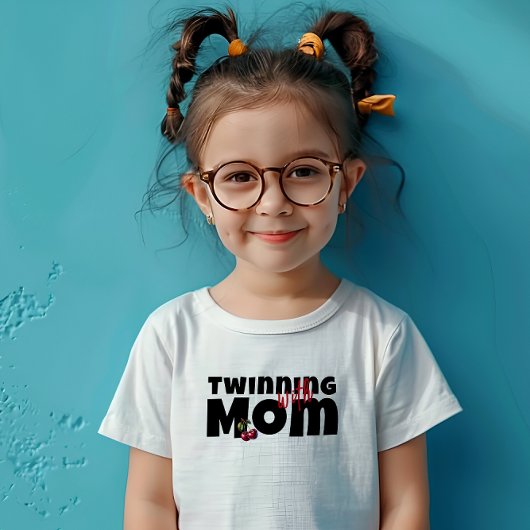 Grappige kersenvibe slogan verjaardag zwart t-shirt