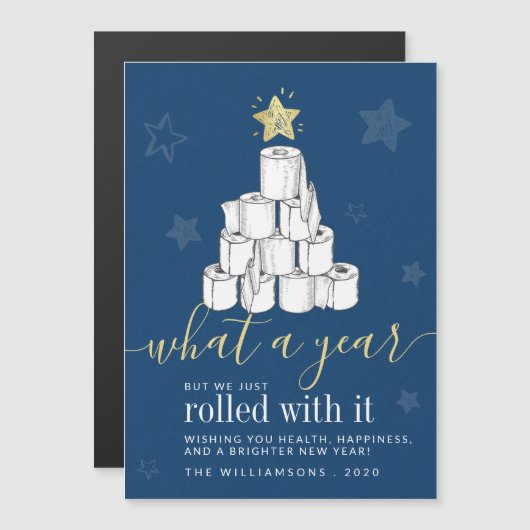 Grappige kerst 2020 vakantie Kaart (Voorkant / Achterkant)