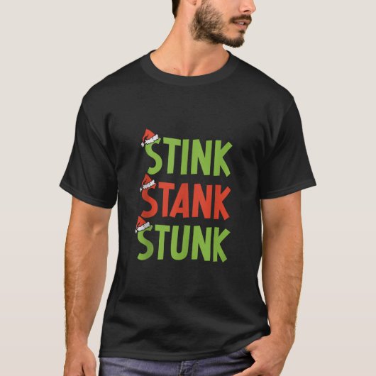 Grappige Kerst 2023 Stink Stank Stunk Familie Matc T-shirt (Voorkant)