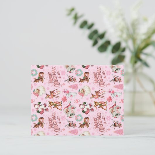 Grappige kerst - afdrukbare digitale Design Briefkaart (Staand voorkant)