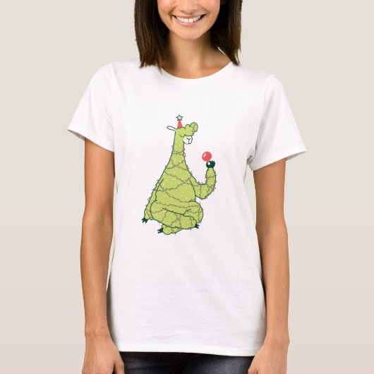 Grappige Kerst Alpaca T-shirt (Voorkant)