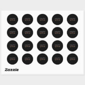 Grappige Kerst Apotheek Zin Merry Scriptsmas C Ronde Sticker (Vel)