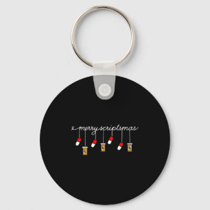 Grappige Kerst Apotheek Zin Merry Scriptsmas C Sleutelhanger