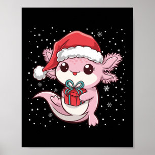 Grappige Kerst Axolotl Xmas Axolotl Voor Mannen Vr Poster