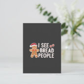 Grappige Kerst bakvakantie peperkoek Feestdagenkaart (Staand voorkant)