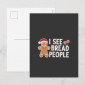 Grappige Kerst bakvakantie peperkoek Feestdagenkaart (Voorkant / Achterkant)