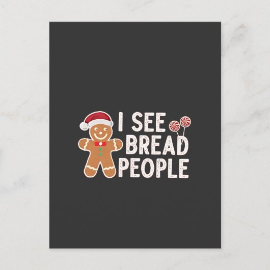 Grappige Kerst bakvakantie peperkoek Feestdagenkaart (Voorkant)