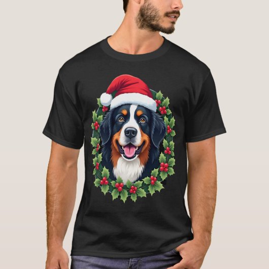 Grappige Kerst Berner Sennenhond Tank Top (Voorkant)