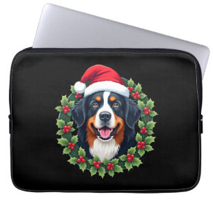 Grappige Kerst Berner Sennenhond Tank Top Laptop Sleeve