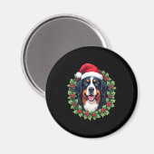 Grappige Kerst Berner Sennenhond Tanktop Magneet (Voorkant / Achterkant)
