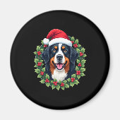 Grappige Kerst Berner Sennenhond Tanktop Magneet (Voorkant)