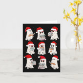 Grappige Kerst Bibliotheek Leraar Kaart (Gele Bloem)