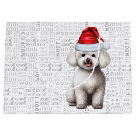 Grappige kerst Bichon Frise Hond Groot Cadeauzakje