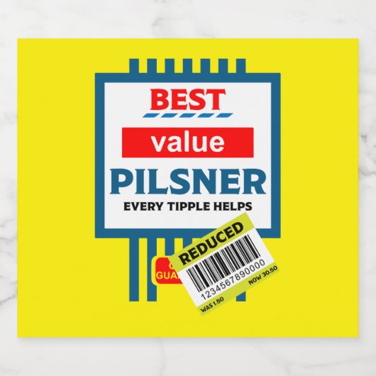 Grappige kerst bier labels bier etiket (Enkel label)