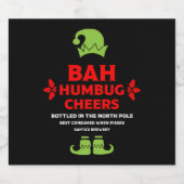 Grappige kerst bier labels bier etiket (Enkel label)