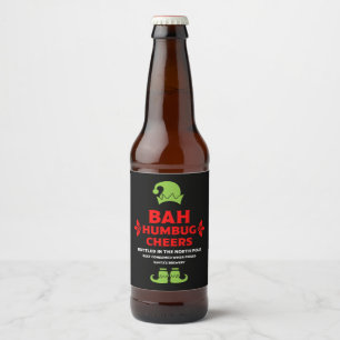 Grappige kerst bier labels bier etiket