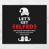 Grappige kerst bier labels etiket (Enkel label)