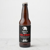Grappige kerst bier labels etiket (Voorkant)