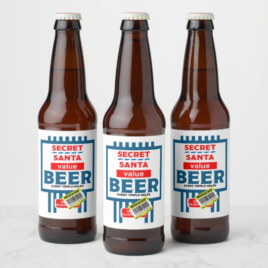 Grappige kerst bier labels etiket (Flessen)