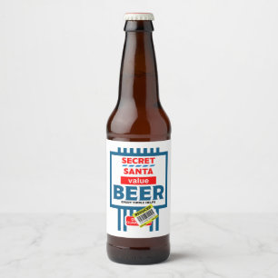 Grappige kerst bier labels etiket