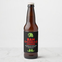 Grappige kerst bier labels etiket