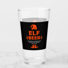 Grappige kerst bier labels glas