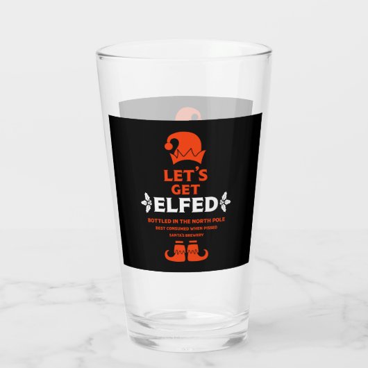 Grappige kerst bier labels glas (Achterkant)