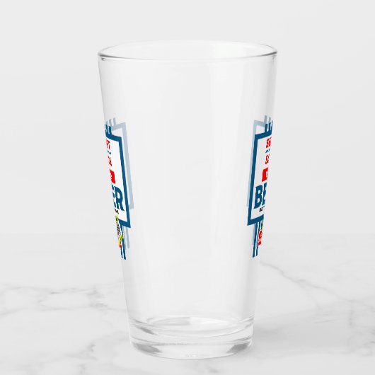 Grappige kerst bier labels glas (Links)