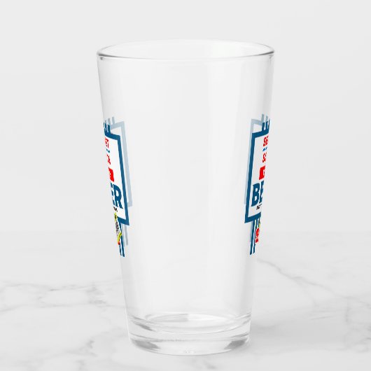 Grappige kerst bier labels glas (Rechts)