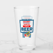 Grappige kerst bier labels glas (Voorkant)