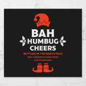 Grappige Kerst Bierlabels Bier Etiket (Enkel label)